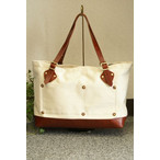 Art brown g[gobO fB[X A[guE CANVAS LEATHER TOTE