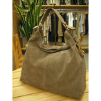 STEPHEN Vv V_[obO Xet@ LEATHER SUEDE BAG ALMOND TAUPE